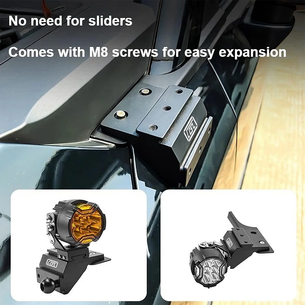 For Toyota Land Cruiser Prado J250 LC250 2024 2025 2026 Car A-pillar Spotlight Searchlight Holder Quick-release Bracket