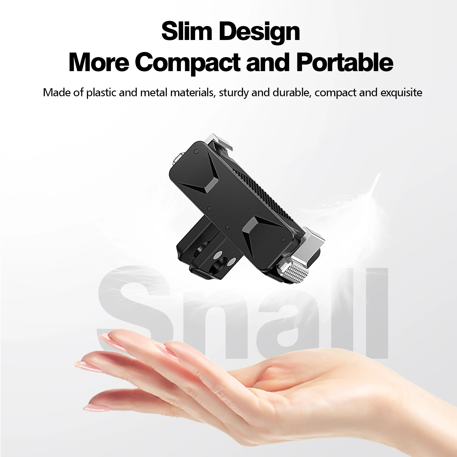 Für DJI Action 6 Magnetischer Adapter, faltbare Schnellwechselplatte, 1/4 Gewinde, Universalanschluss für DJI OSMO Nano Action 6 Zubehör – Detail 2