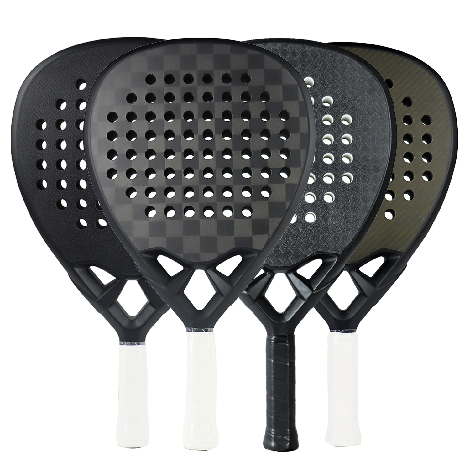 

Paddle Racket 3K/12K/Kevlar/Full carbon/Carbon fiber rough finish with Eva soft memory foam core High balance