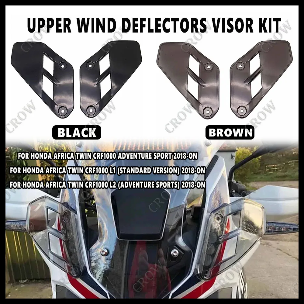

For Honda CRF 1000 L CRF1000L Africa Twin Adventure Sports 2020 2019 2018 Motorcycle Accessory Upper Wind Deflectors Visor Kit
