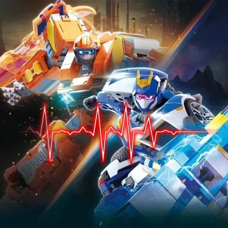 Metall-Kartonroboter-Transformations-Mecha-Roboter-Auto-Spielzeug HEAVY IRON BLACK HOOK Anhänger-Lastwagen-Actionfigur-Modell-Geschenk