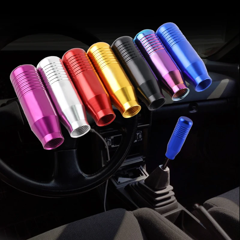 Universal Car Aluminum 8.5cm Gear Shift Knob Stick Manual Transmission Extended  Gear Shifter Gear Head Knob PDT12