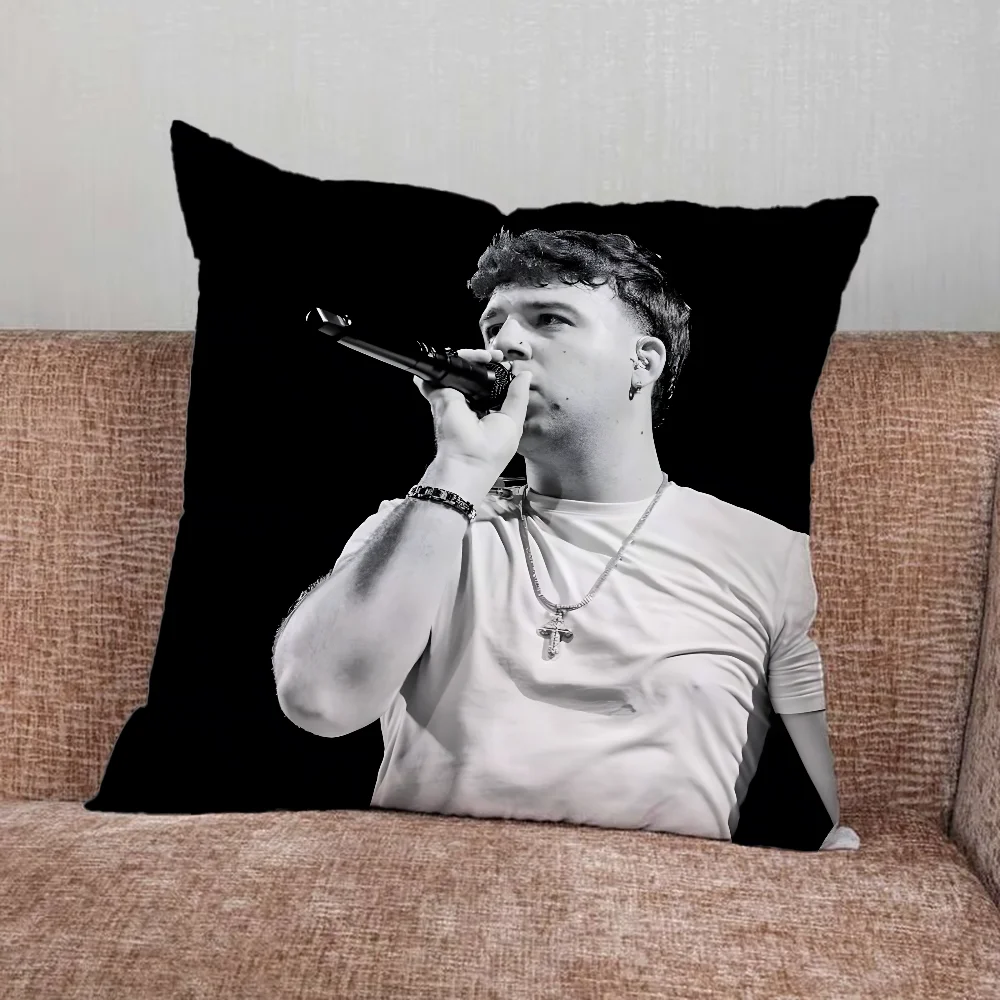 Rapper Q-Quevedo Pillow Case For Home Bedroom Car Office Decoration Living Room Sofa Cushion Cover Suitable