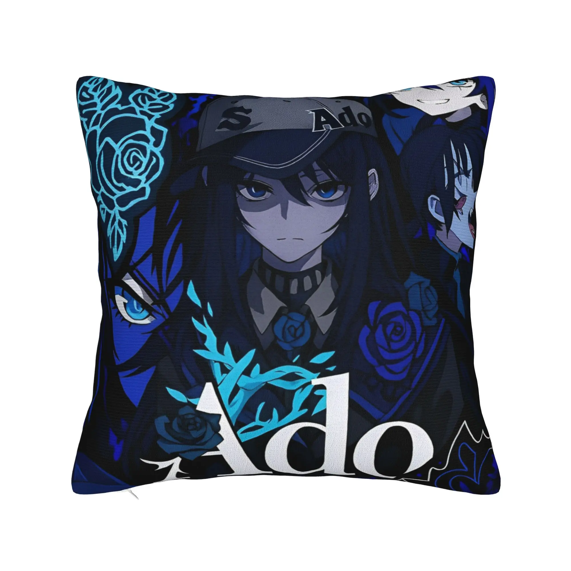 Ado Hibana World Tour Pillowcase Polyester Cushion Cover Decorations Anime Music Pillow Case Cover Home Square 45X45cm