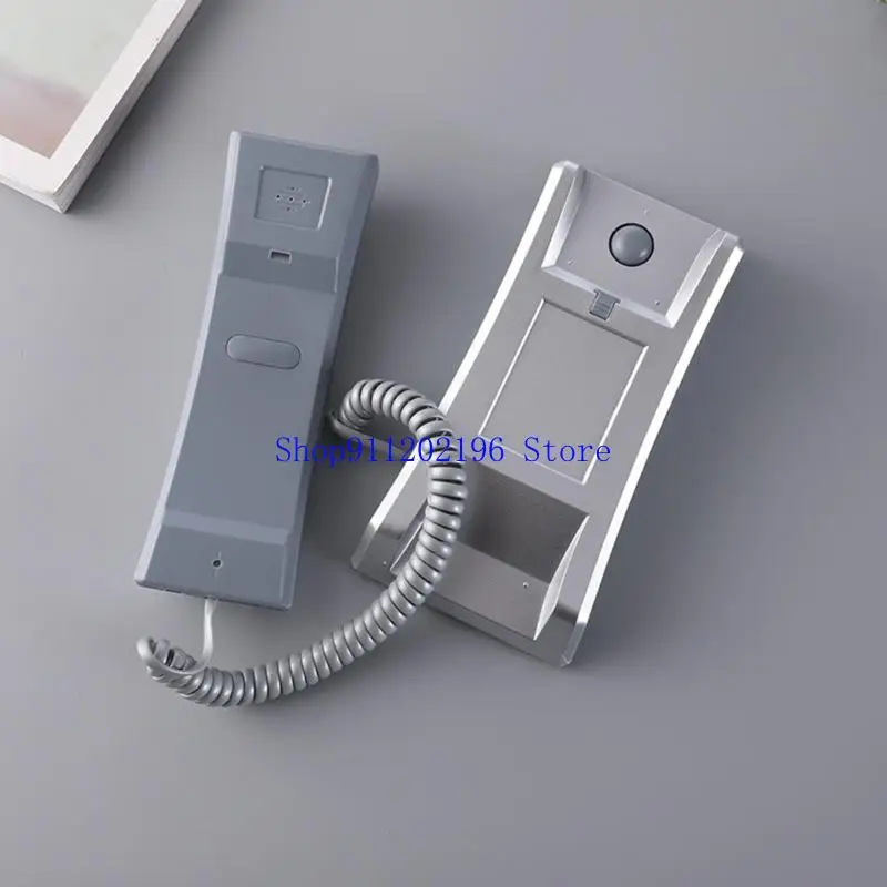 P82A Landline Telephone Corded Phone Wall Mountable Telephone Mini Size Landline Phone Small Line Powered Telephone for Hotel