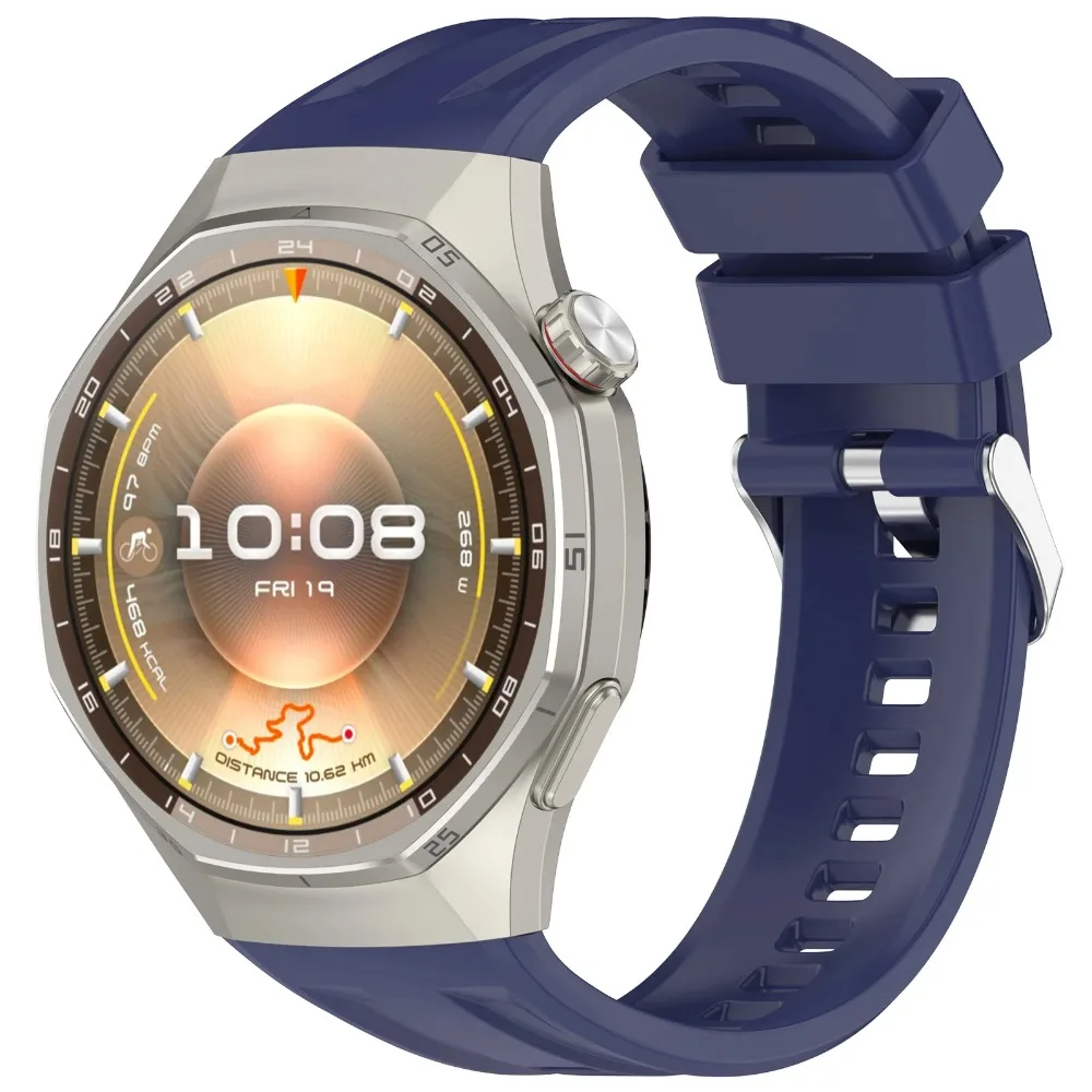 لا فجوات الأصلي سيليكون حزام لهواوي GT6 برو 46 مللي متر المعصم الفرقة لهواوي GT6 برو 46 مللي متر الرجال النساء استبدال حزام سوار #2