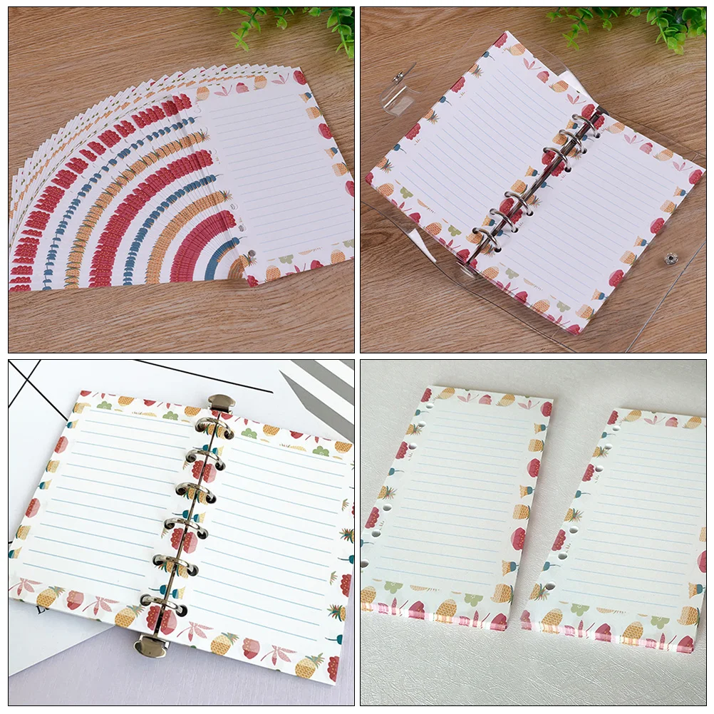 

Loose-Leaf Notepad Refills 6-Hole Smooth Paper For Notebook Binder Inserts Notepad Replacement Refills Planner Pages