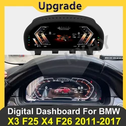 2024 ultimo strumento a grappolo digitale per auto originale per BMW X3 X4 F25 F26 2011-2017 LCD Speedmeters Dashboard Player