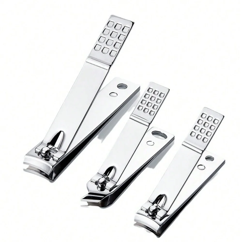 3-częściowy zestaw obcinaczy do paznokci ze stali nierdzewnej, profesjonalny zestaw do obcinania paznokci, ostre i trwałe narzędzia do manicure i pedicure