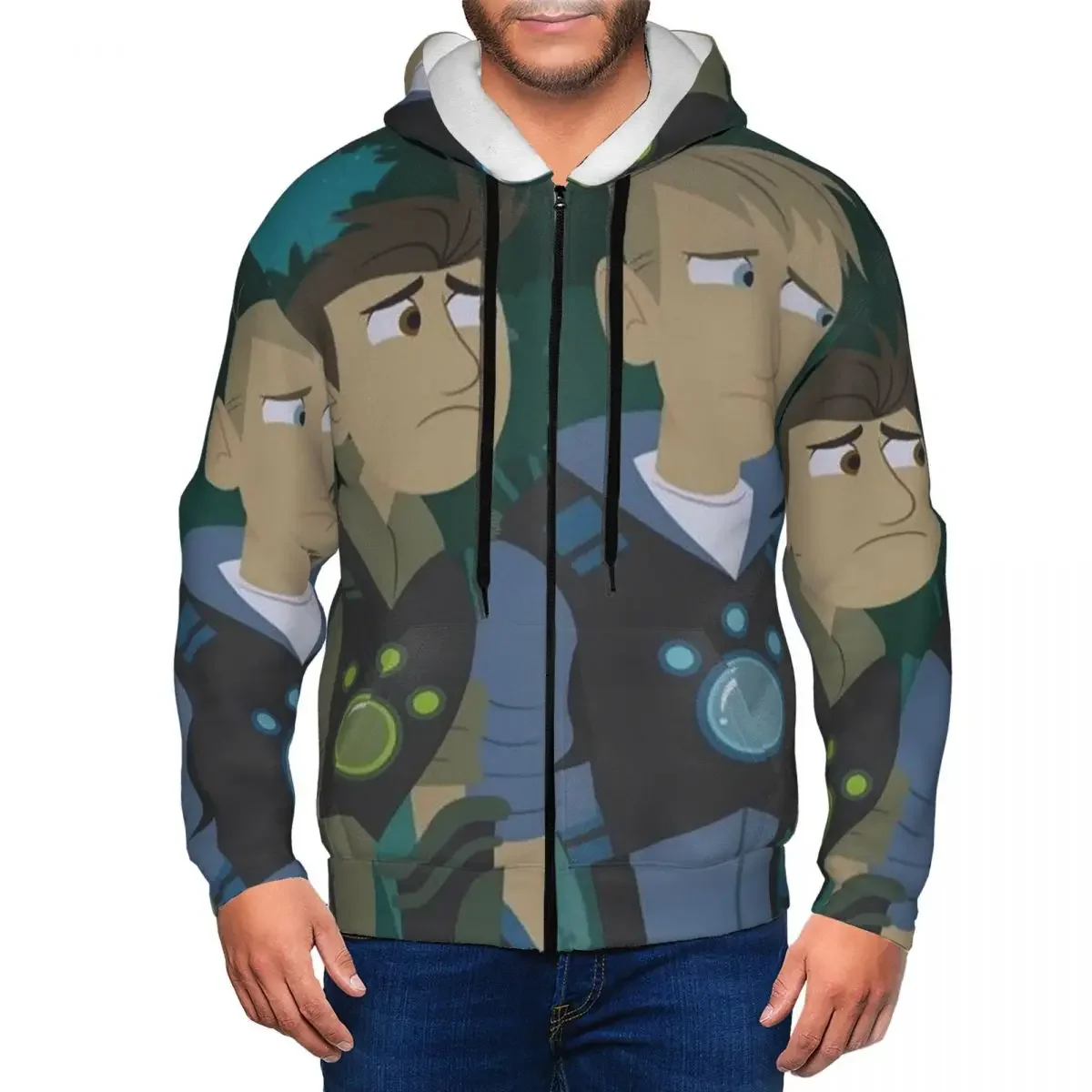 

Крис и Мартин Kratt Wild Kratts толстовки на молнии пуловер в стиле хип-хоп осень-зима мужские женские толстовки топы с длинными рукавами