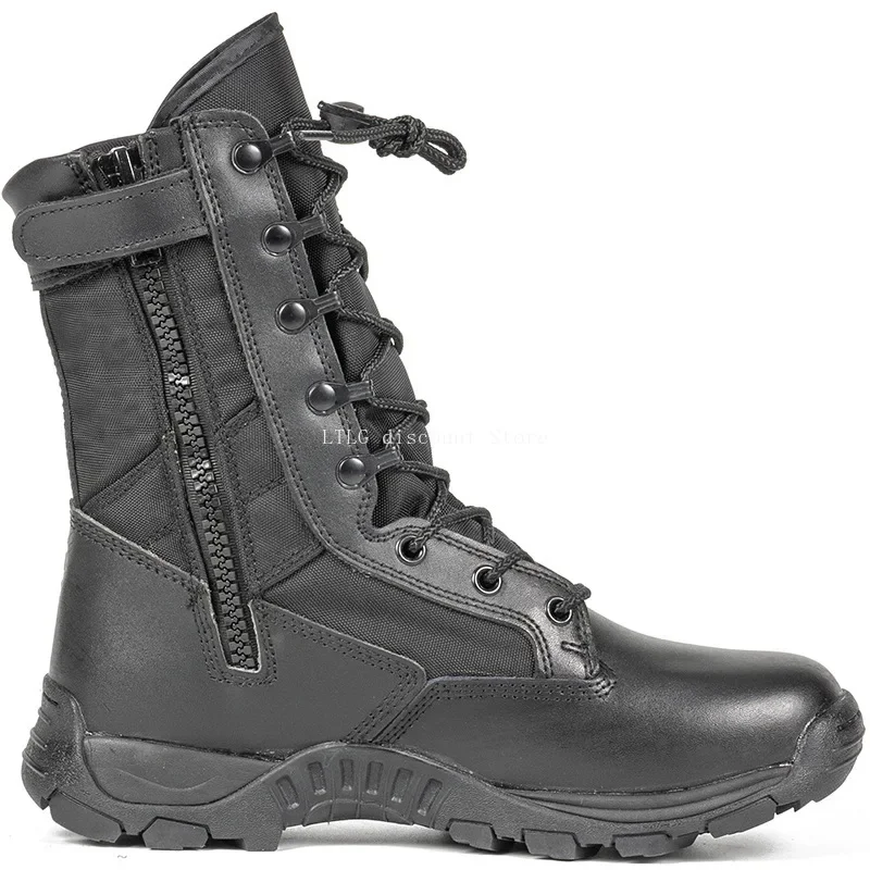 High Top Mens Boots zipper Green Desert Boot Lightweight Training Hiking Boots