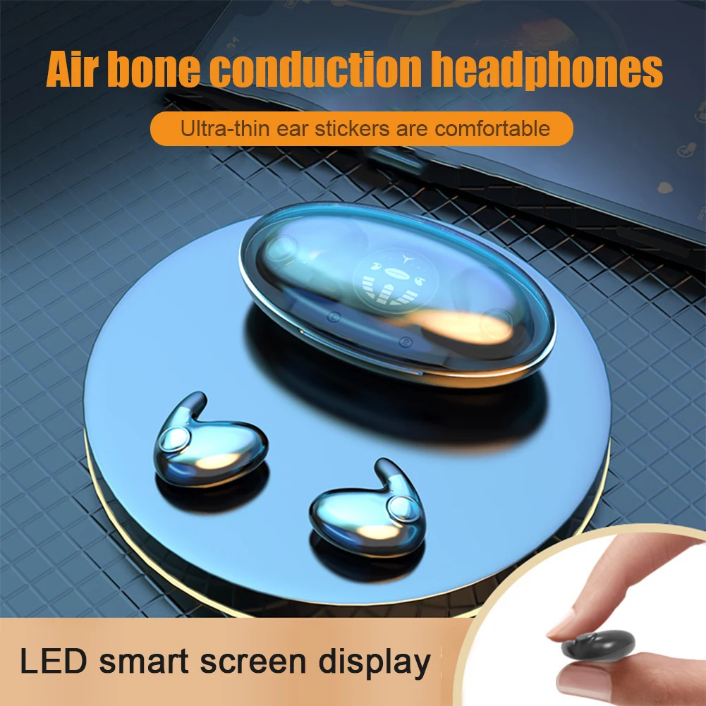 Invisible Sleep Wireless Earphone Bluetooth 5.3 Hidden Earbuds IPX5 Waterproof Noise Cancelling Touch Control Headphones