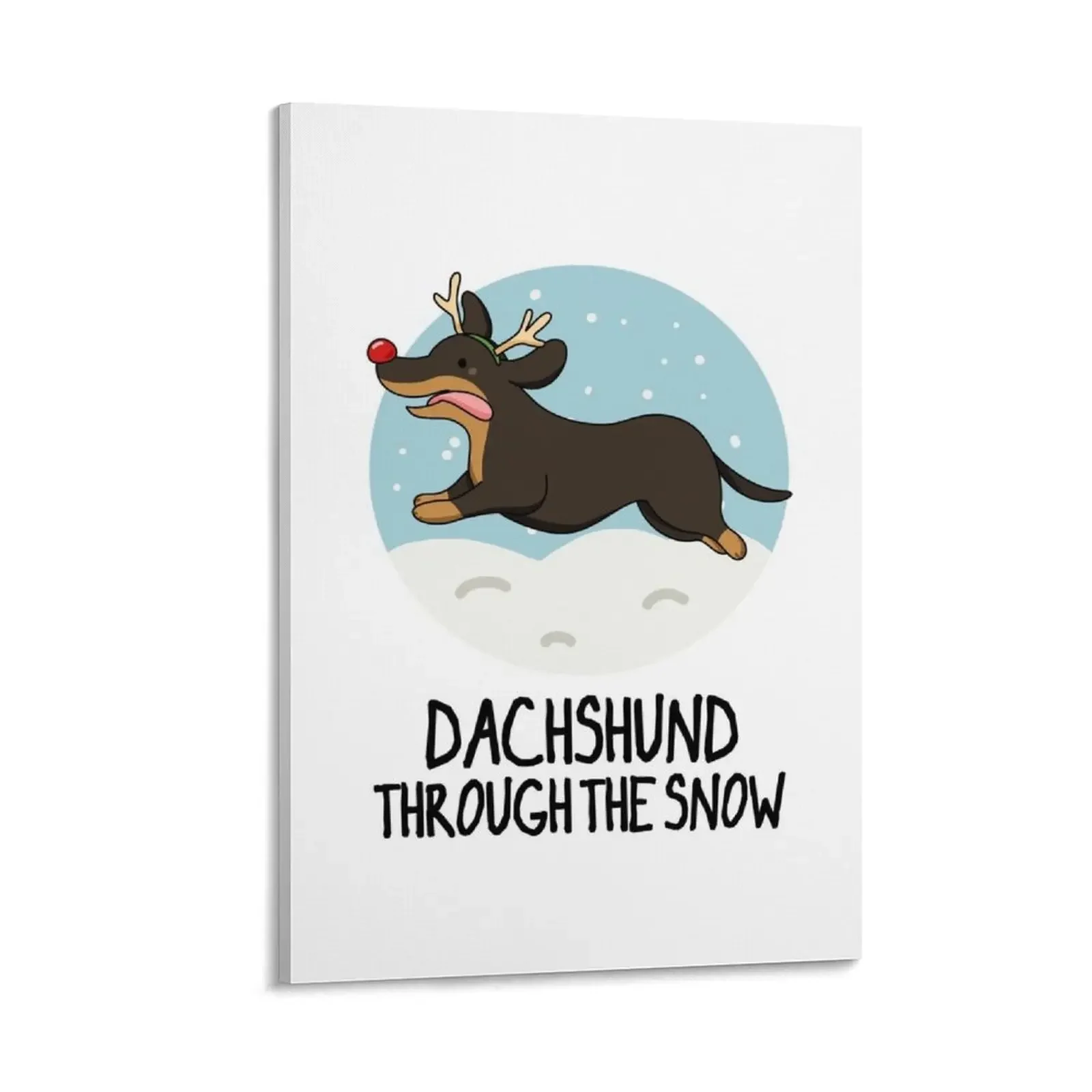 

Dachshund Christmas Pun Canvas Painting anime posters home decors accessories home decor decorative wall poster