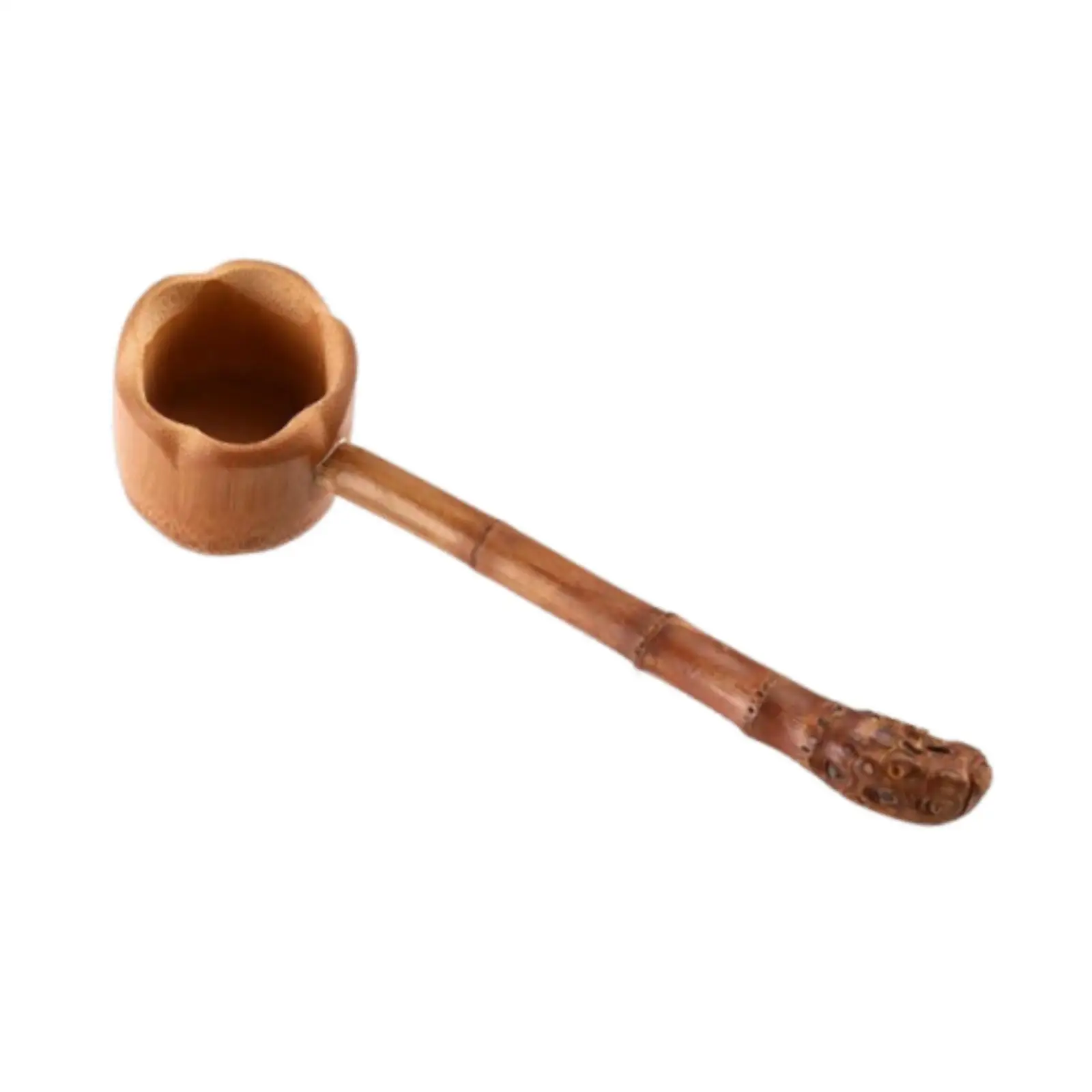 Bamboo Water Spoon Long Handle Tea Measuring Scoop Creative Kitchen Utensil Wooden Tea Ladle for Tea Ceremony Serving