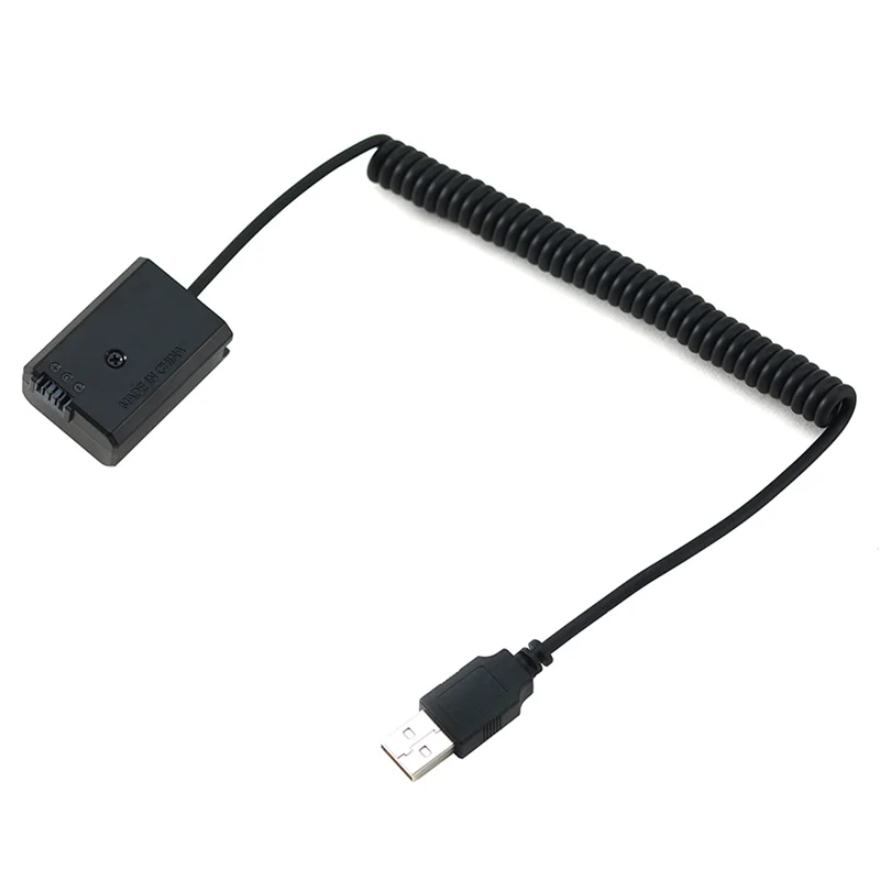 5X USB كابل شحن NP-FW50 الدمية بطارية الربيع سلك لسوني A7 A7R A7S A7M A7II A7S2 A7M2 A7R2 A6500 DC المقرنة-Y47A