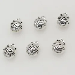 20pcs/Lot Antique Silver Color Fortune Cat Metal Charms 12x9mm Handmade Lucky Kitty Pendant Danglers DIY Jewelry Accessories