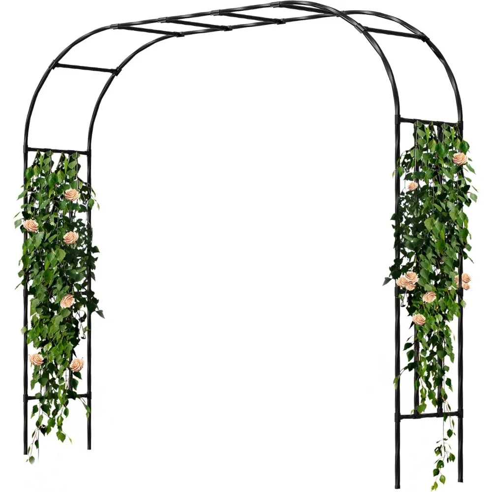

Garden Arch Trellis, Trellis Arch for Climbing Plants Outdoor, 8.2 x 7.9FT Metal Full Garden Arbor, Garden Trellises for Patio L