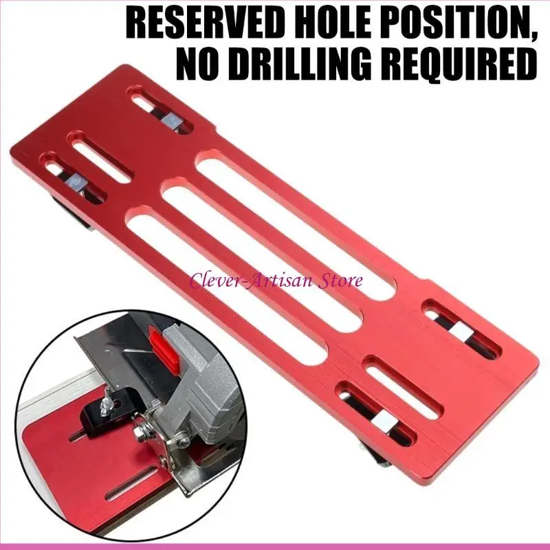 E06B Handheld Circular Sciage base base Guide coupe d'installation rapide pour le travail du bois