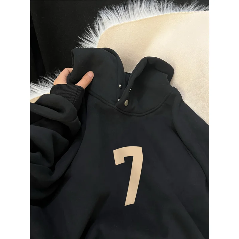 

Large Size 300 Pou Men's Hoodie American Casual Faion Heavyweight Autumn Winter Sweatirt Youth Sle Printed T-irt