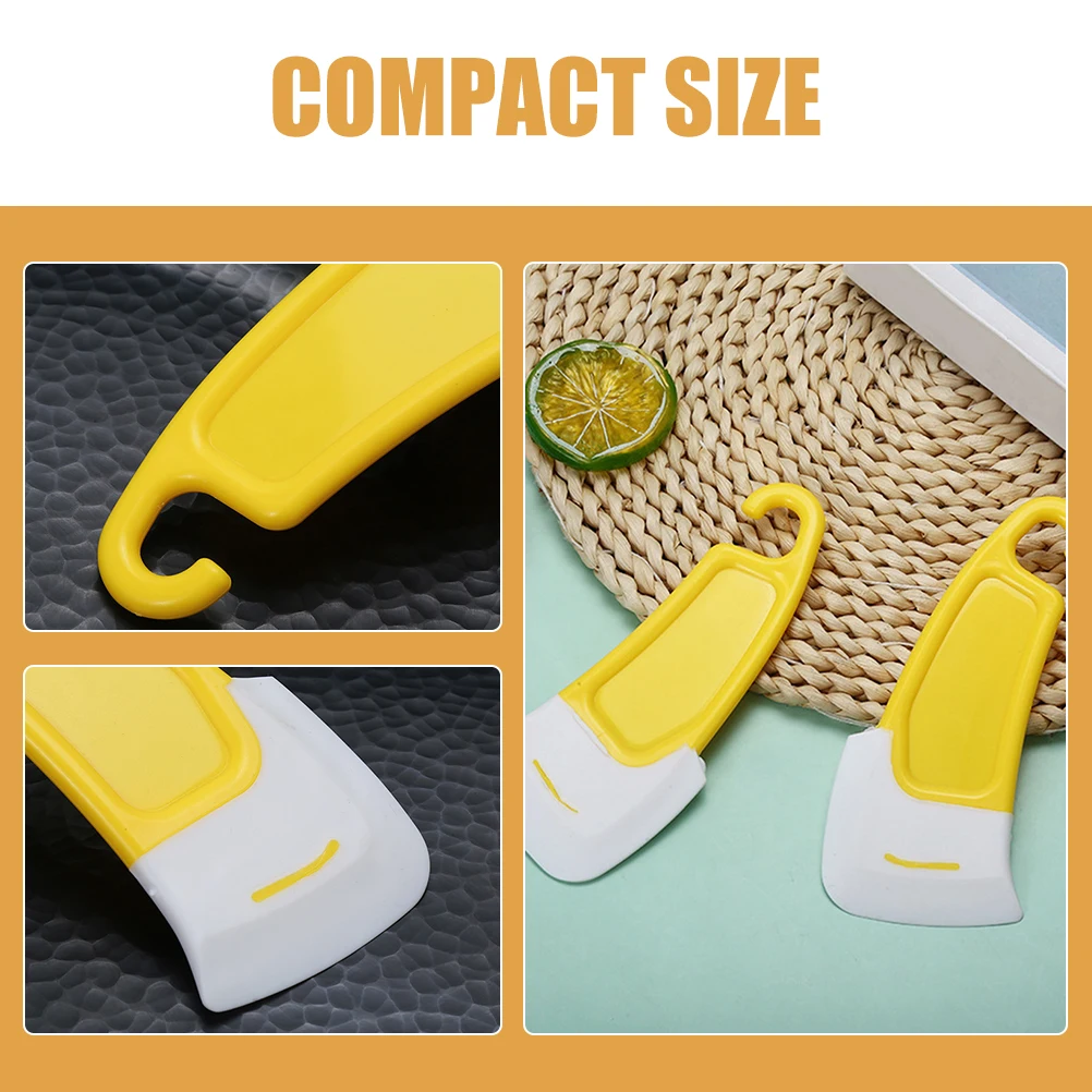 

6pcs Silicone Kitchen Cleaning Pot Bottom Scraper Soft Dish Bowl Pan Scraper Food Grade Spatula For Pots Induction Cooktops