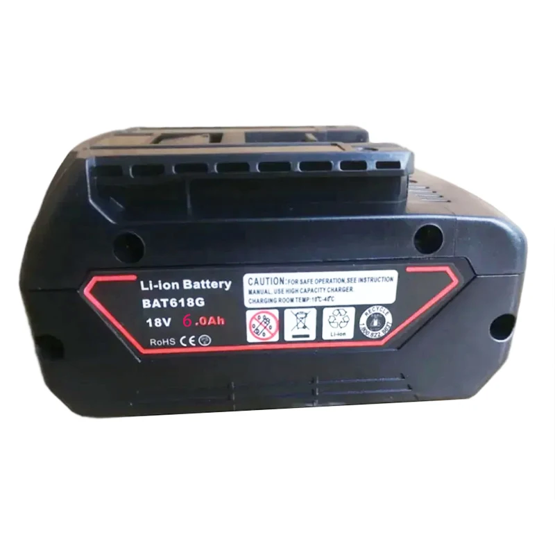 BAT618 18V Li-ion Battery Casing Sleeve Protection Plate LED Light Label Capacity Tag Spring Battery Casing for Bosch 18V Tools