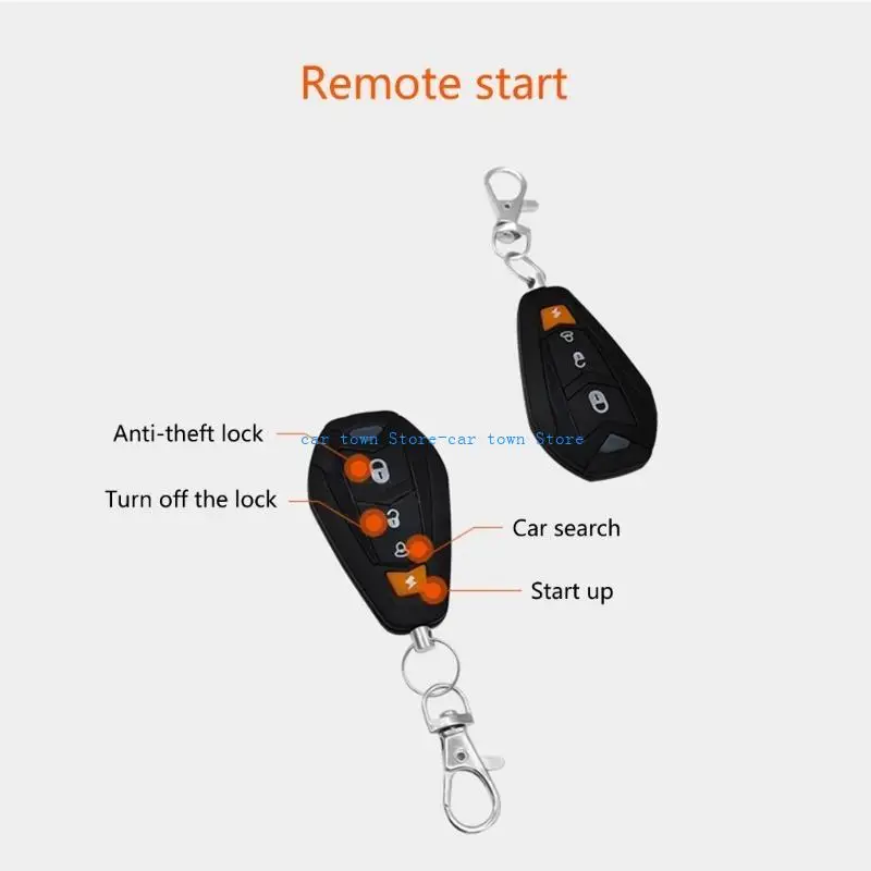 

RXJE Car Motorcycle Alarm Anti-theft Security System Intelligent Remote Engine Start