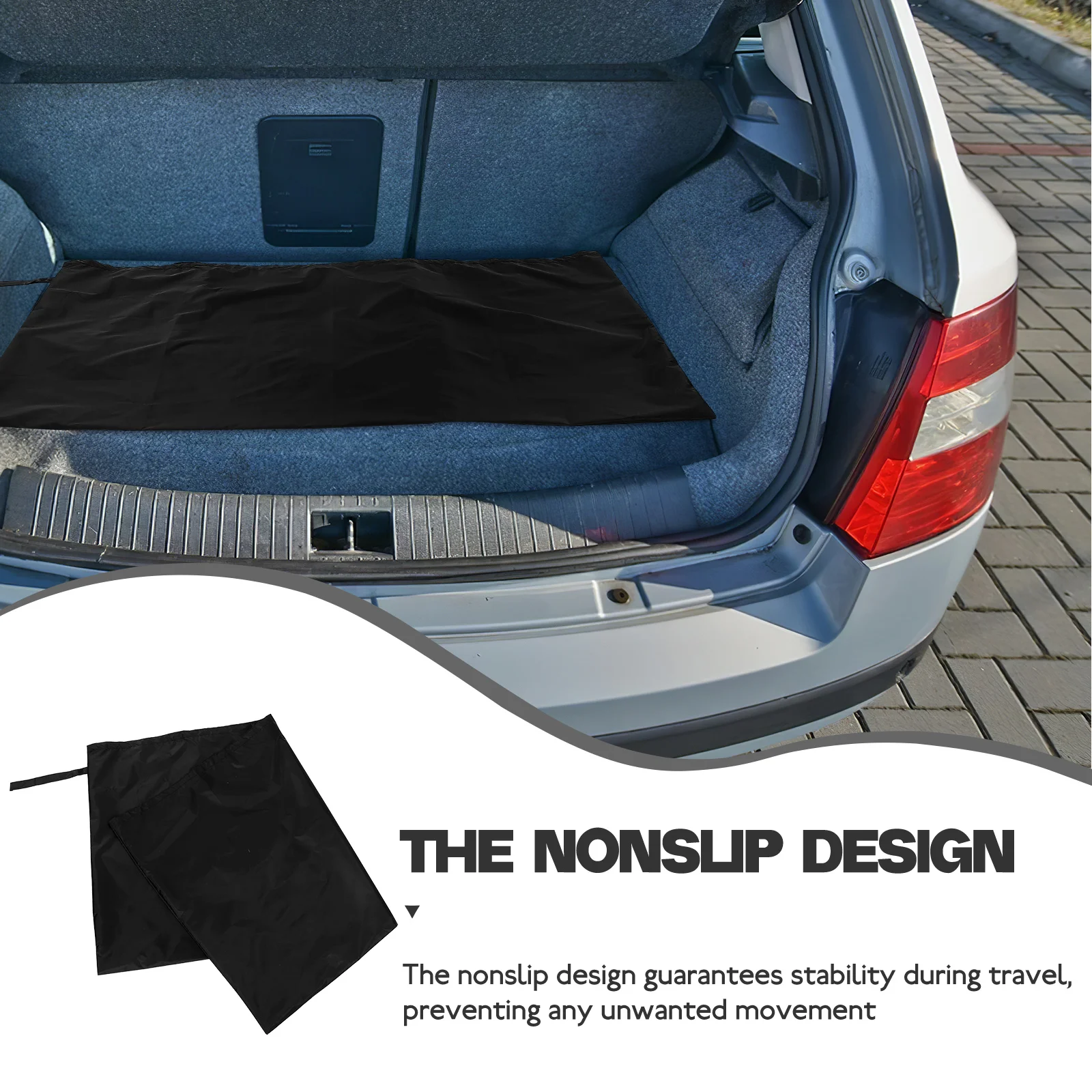 

Double Layer Trunk Mats Car Cloth Boot Protector Firm Material Nonslip Design For Black Cars Large Size Versatile Use Easy Clean