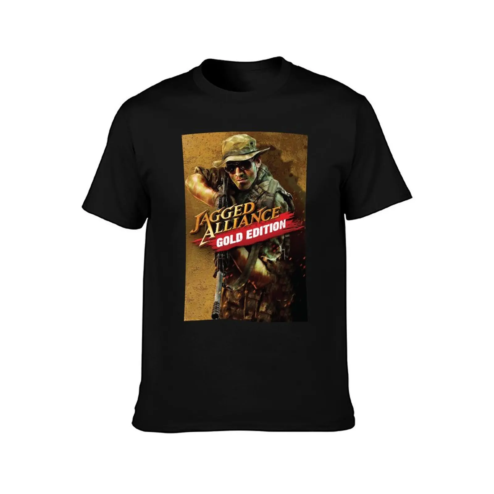Jagged Alliance Gold Edition T-Shirt Simple Print Design T-Shirt