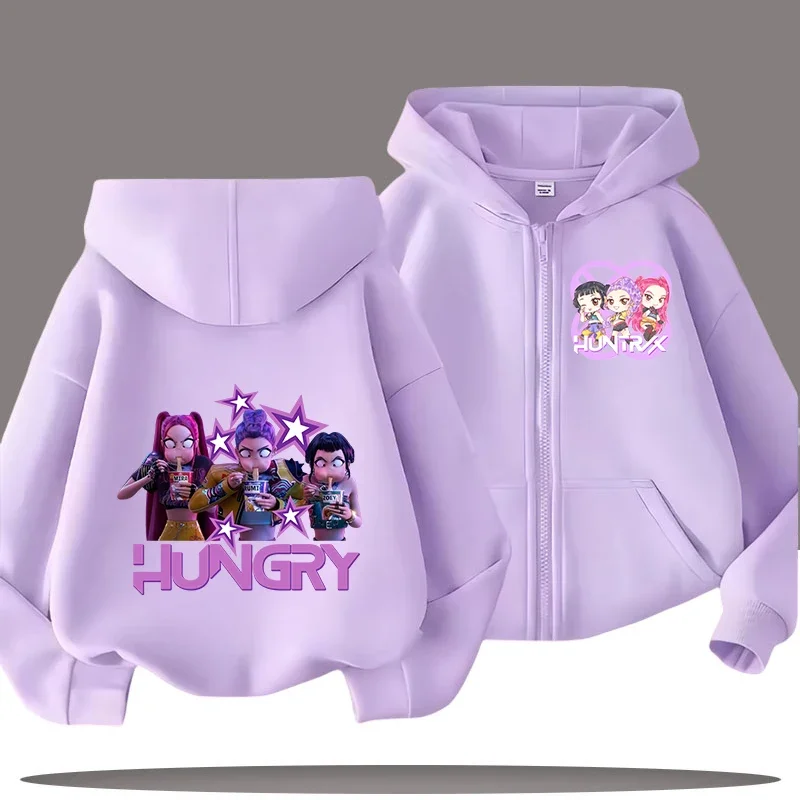 2026 Funny Zip Up Sweatshirts Kp-op Hoodie Children Clothes Kid Girl Boy Sweatshirt Zipper Hoody Baby Casual Top image 5