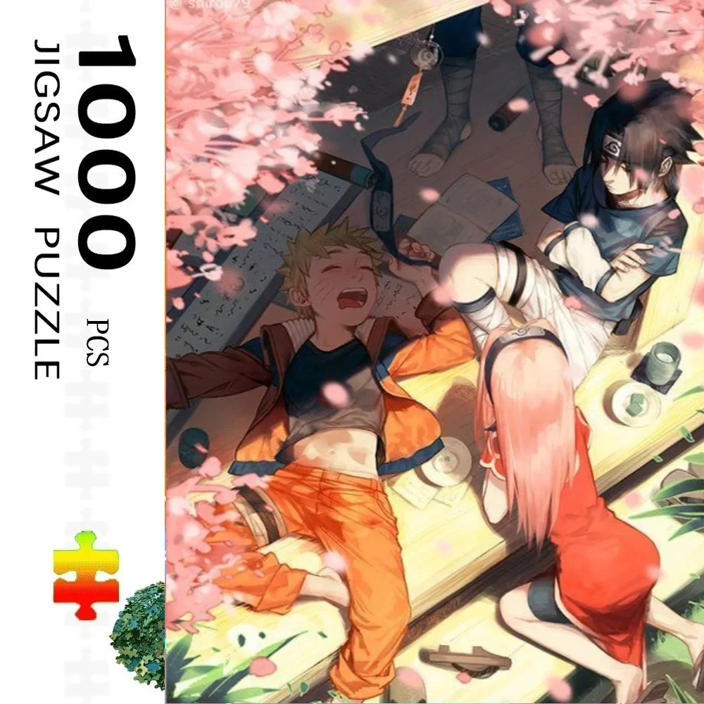 

1000pcs Jigsaw Puzzle, Naruto Class Seven Anime Puzzle, Perfect for DIY Creative Fun with Family,Gift ,teasing Toy