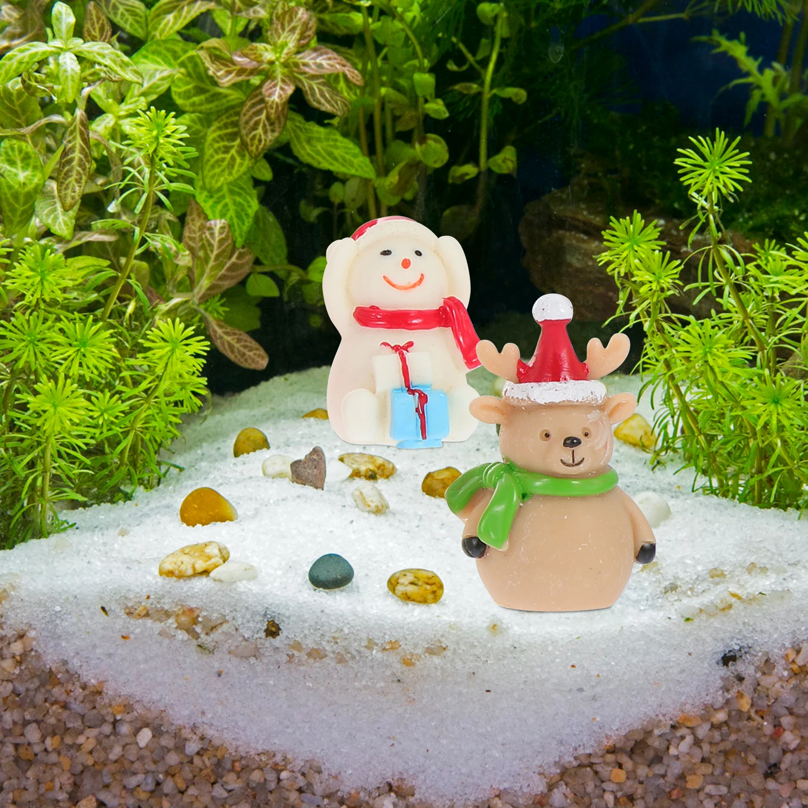 

5Pcs Christmas Ornament Resin Crafts Home Decor Lovely Adornment Desktop Decoration Christmas Ornament Desktop Decor