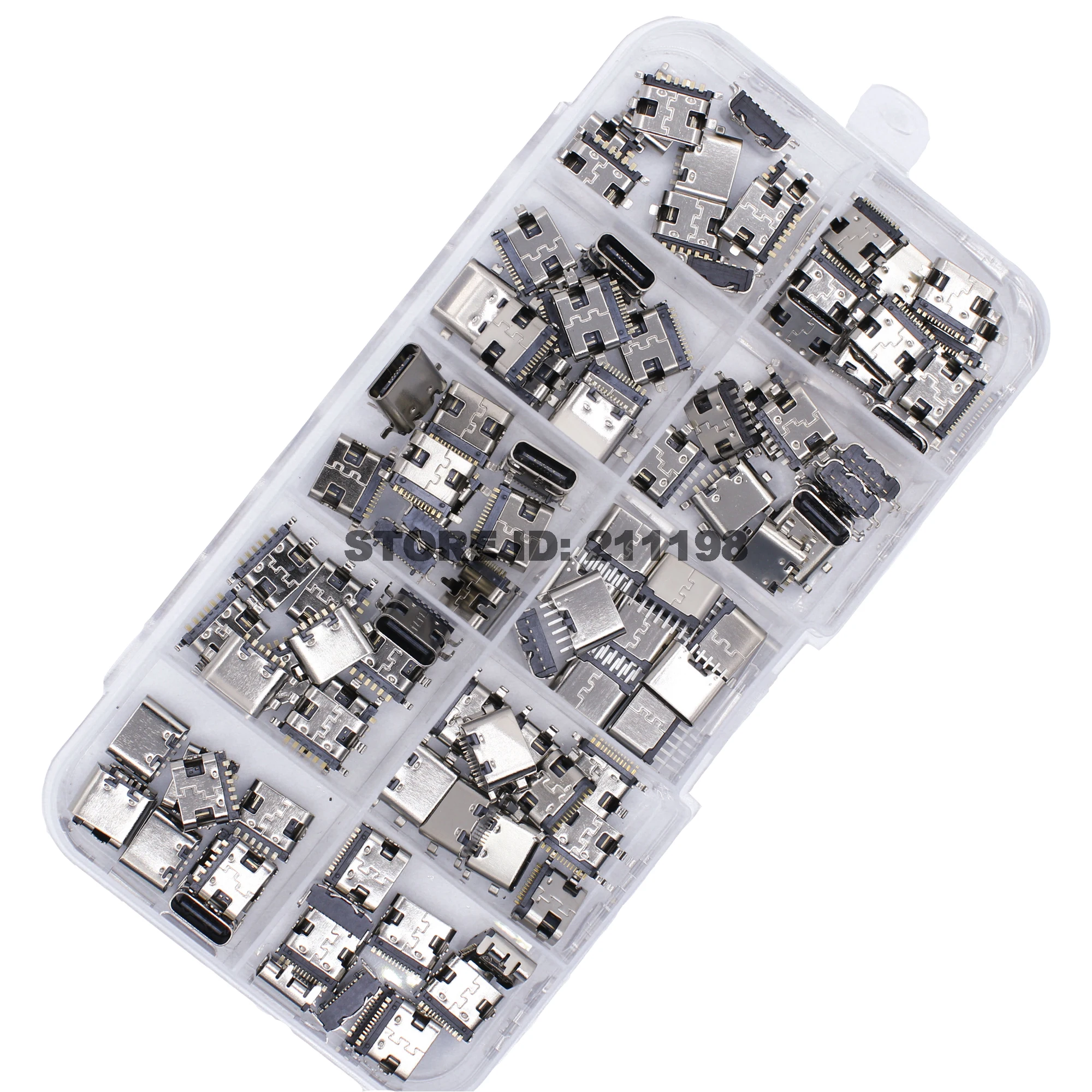 10Models Type-C 3.1 6Pin And 16Pin Usb Charging Dock Connectors Mix Use For Mobile Phone And Digital Product Repair Kits