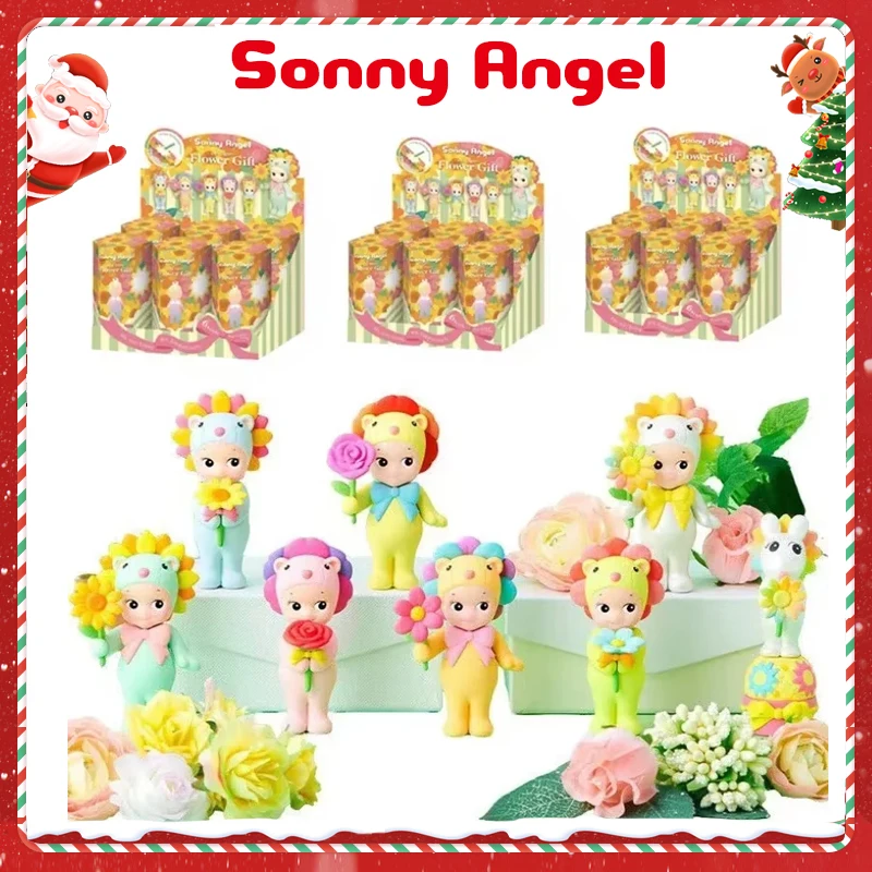 Anime Sonny Angel Flower Series Blind Box Children's Toys Angel Girl Candy House Series Figurines Fashion Car Decorations Christ