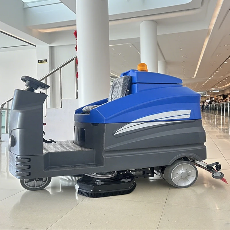 

High Power Motor Floor Scrubber Cost-Effective Floor Cleaning Machine Auto Operation Ride On Electric Floor Scrubber Machine