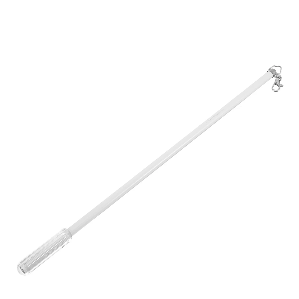 

Aluminum Alloy 60cm White Vertical Handle Drapery Rod Compression Resistant Manual Push Pull Wand for Curtains