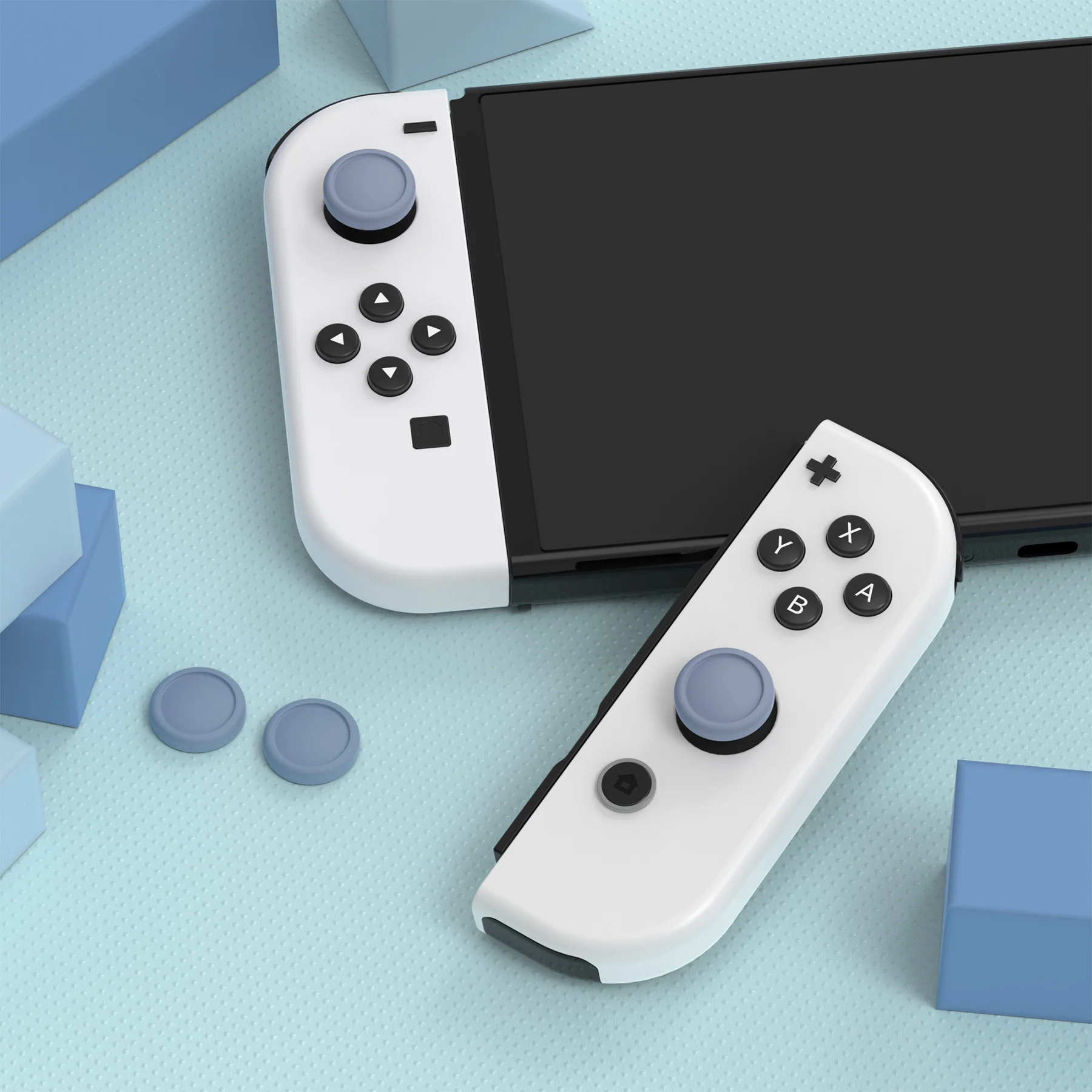 Extrem playvital Joystick-Kappen für ns, Daumen-Stick-Kappen für Switch Lite, Joycon-Daumen griff für Switch oled-Single-Serie