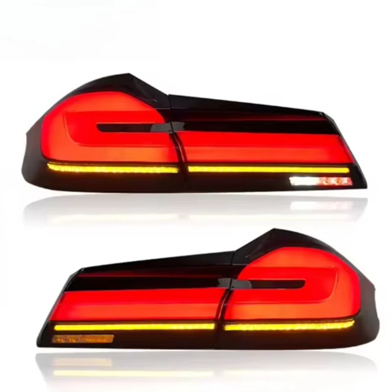 Car Accessories for 5 Series Taillights Assembly 18-23 Full LED Tail Lamps  LCI Turn Signal Brake Lights