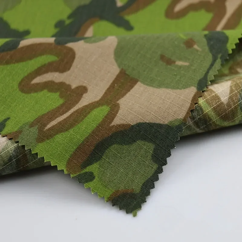 

Big Five Leaves Camouflage Fabric 1.5M Width TC Grid Vietnam War Classic Camo Clothes Quick Dry Soft for DIY Uniform TMC