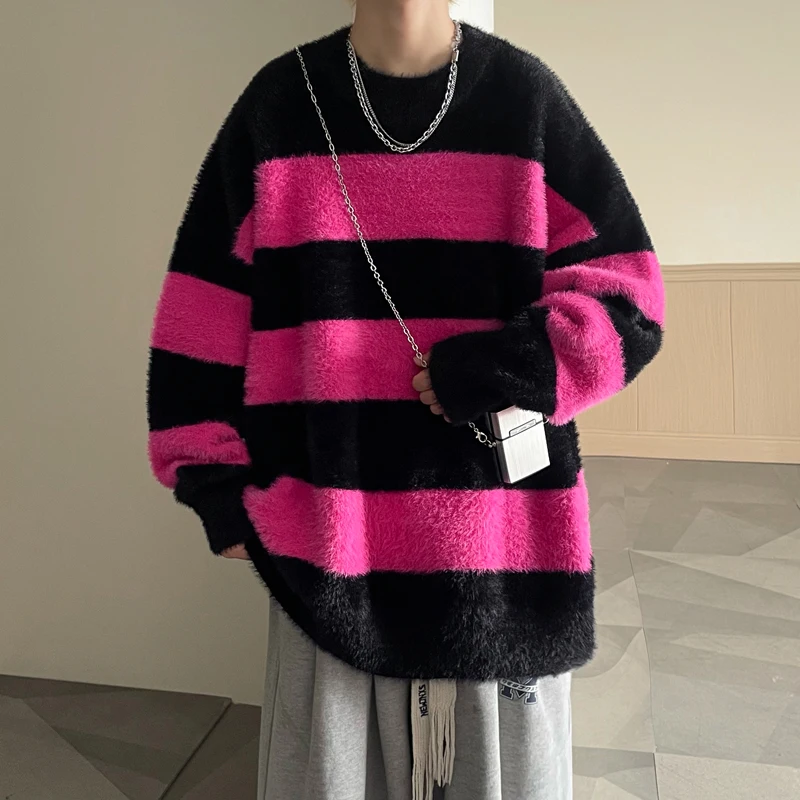 LAPPSTER-suéteres de moda coreana a rayas de lujo, ropa de calle de diseñador Harajuku, suéteres de punto de gran tamaño, Y2k