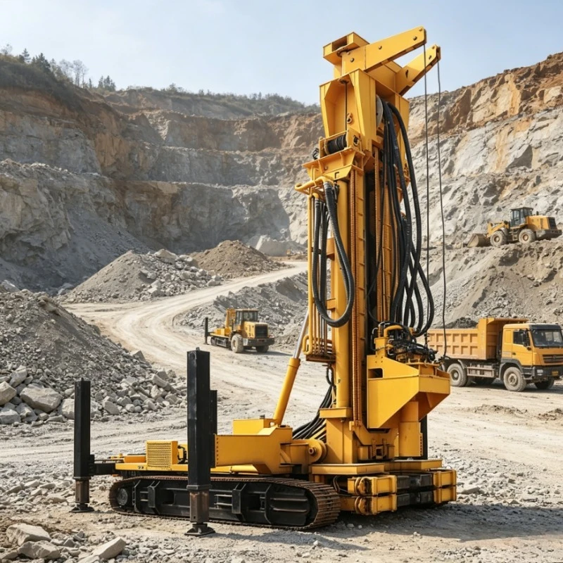 Customized Portable Diesel Pneumatic Engine Water Well Borehole Drilling Machine Deep Well Rotary 50T Lifting Force 1000m Depth