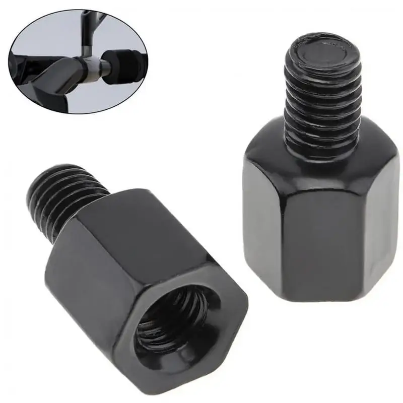 Motorcycle Mirror Thread Adapter Motorbike Rear Mirror Screws 4Pcs Thread Adapters For Fixing Heightening Extending Rearview