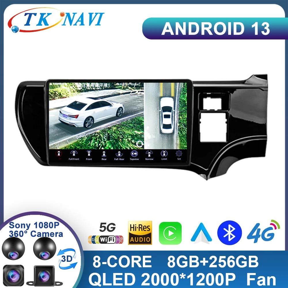 

Android 13 Car Radio For Toyota Aqua 2011 - 2017 Right Hand Driver Multimedia Video Player Navigation GPS WIFI No 2din 2 Din DVD