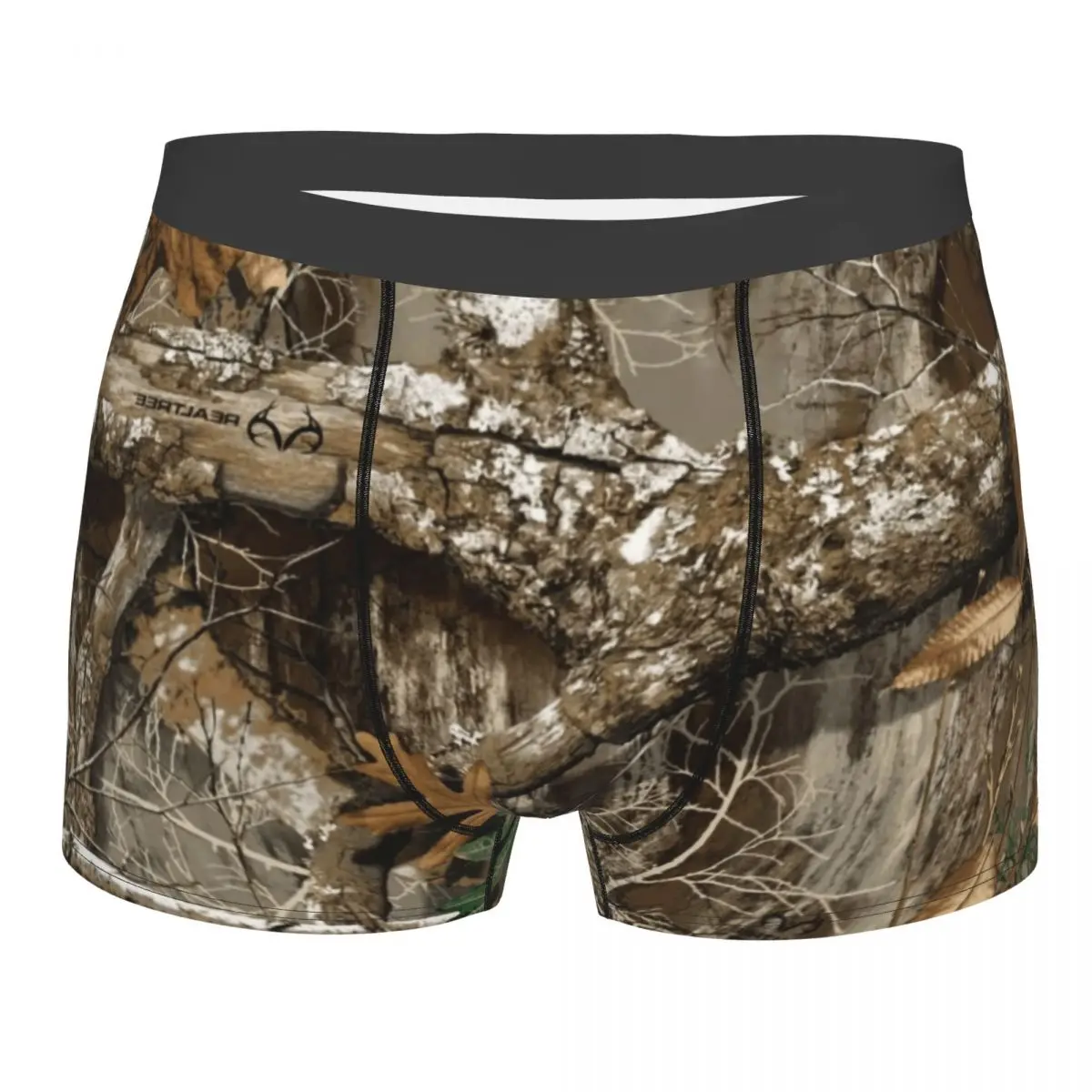 

Камуфляжные шорты-боксеры Real Tree Camo Edge для мужчин, мужское дышащее нижнее белье с 3D принтом, трусы-брифы