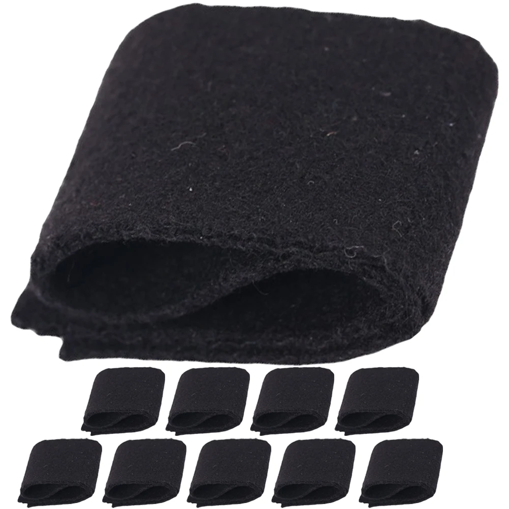 

10pcs Erhu Sound Pad Black Wool Insulation Sponge Noise Reduction Practice Silencer Instrument Supplies Durable Accessories