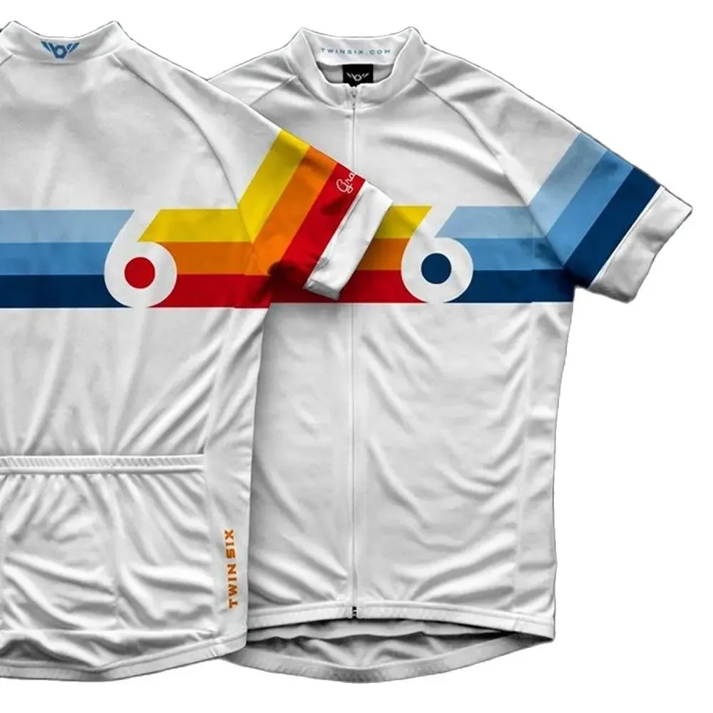 Twin Zes 6 Team Fietsen Korte Mouwen Fiets Kleding Fiets Sport Wear Ademend Rideshirt Quick Dry Ciclismo Nieuwe Product