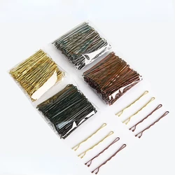 100/10Pcs Women Hair Clip Hairstyle Gold Hairpin Simple Metallic Curl U Shape Hairpin Women Styling Hair Accessories