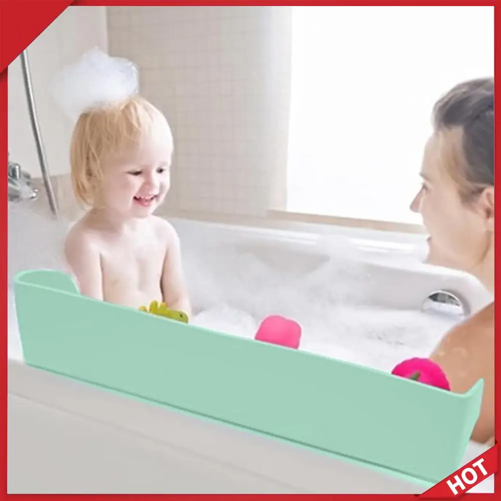 Protetor de respingos para banheira com 11 ventosas de silicone com 3 ° Protetor de Respingo para Banheira com Inclinação de Drenagem PlayPad para Crianças