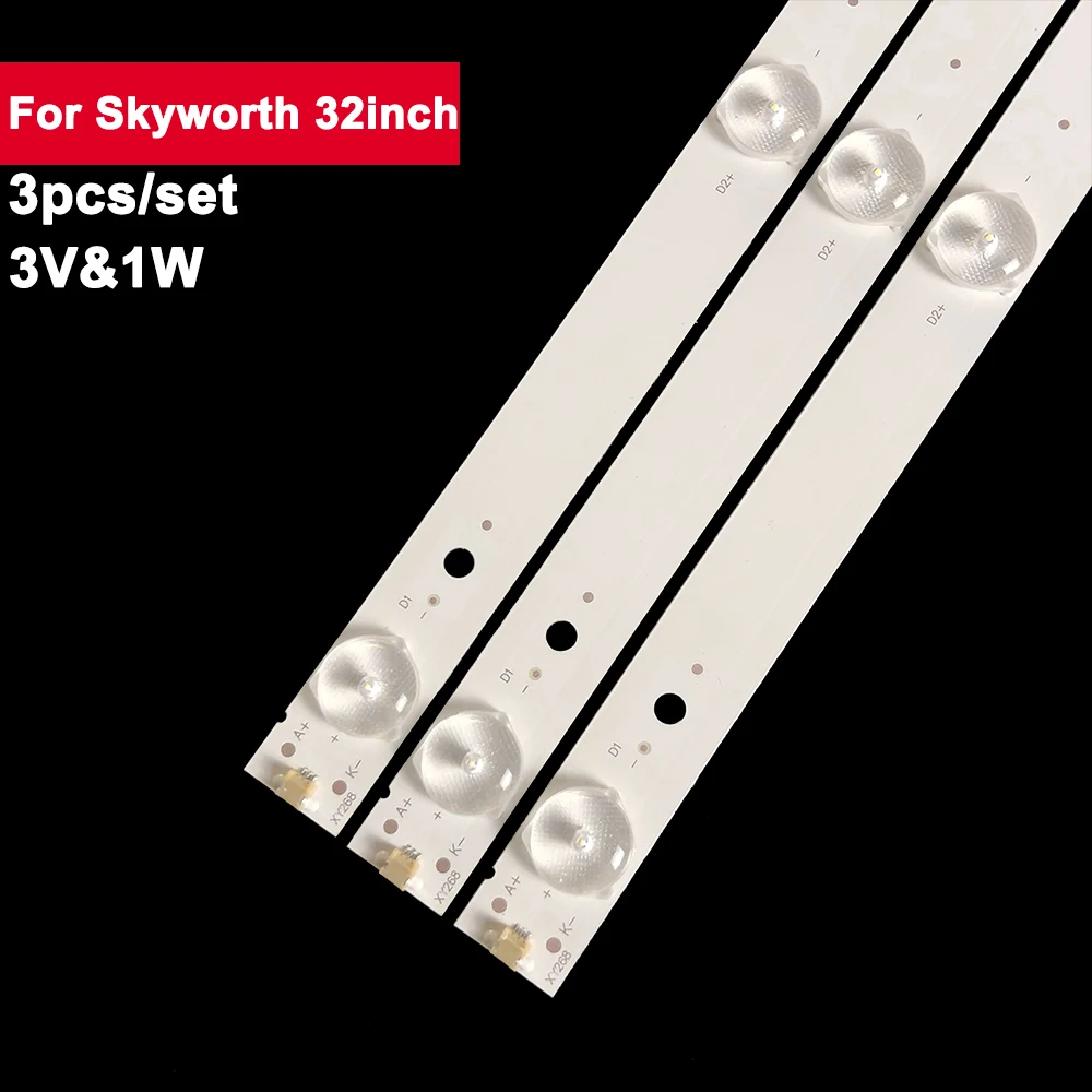 Striscia LED retroilluminata TV 3V 1W 549mm per Skyworth 32 pollici MX32D06-ZC21FG-05 303MX 320031   MX315M09 Strisce retroilluminate a LED TV MX32D06