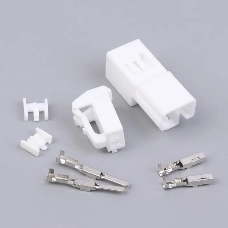 New Sale 1 Set 2 Pin Electric Ventilation Seat Connector Motor Anti-Theft Device Window White Male Female Plug DJ7026A-2.2-11/21