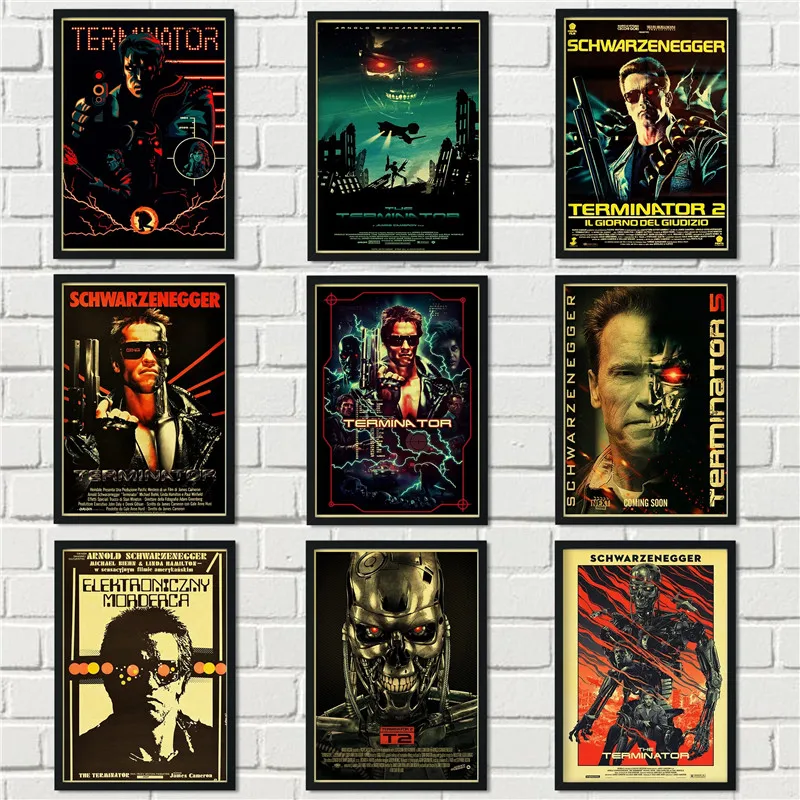 

Classic Movie The Terminator Print Art Canvas Poster For Living Room Decoration Home Wall Decor Picture